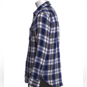 Rag & Bone Blue Plaid Long Sleeve Shirt